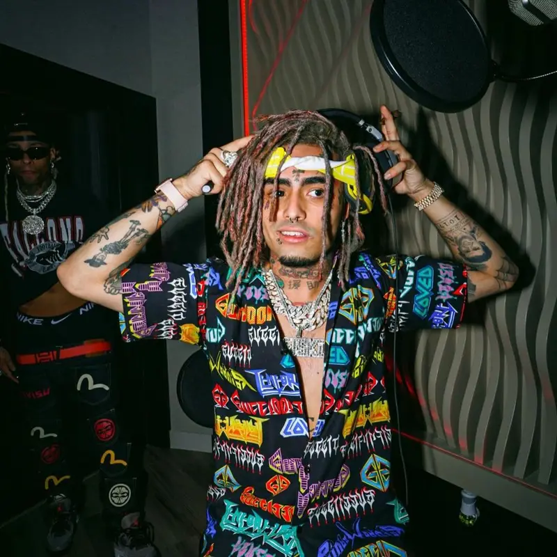 Lil Pump outfit in Gucci and Dior, 2021
