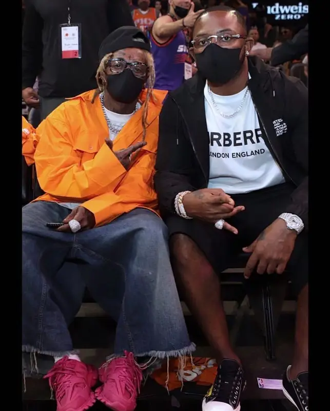 Lil Wayne outfit in Balenciaga, 2021