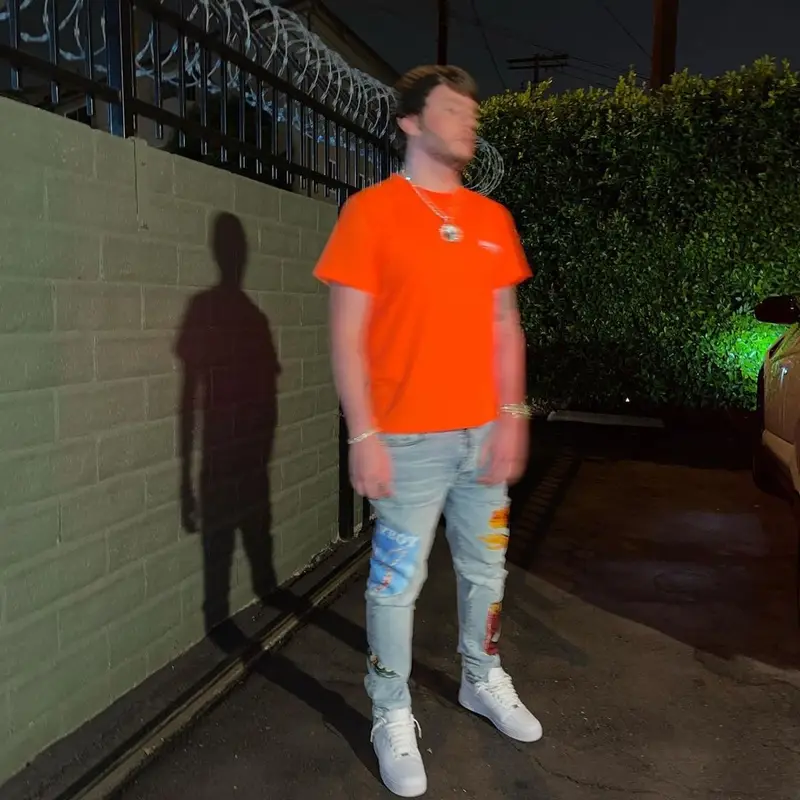 Murda Beatz outfit in Balenciaga, Amiri, and Nike, 2021