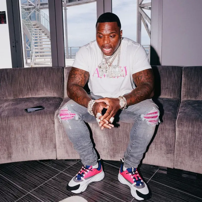 BandMan Kevo outfit in Amiri, Dior, and Playboy, 2021