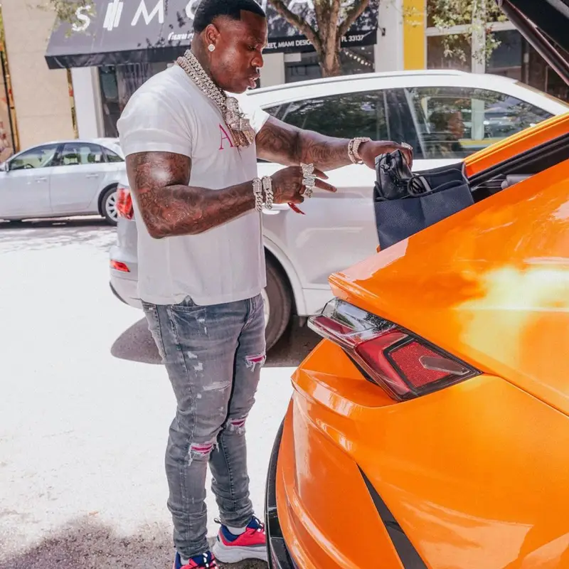 BandMan Kevo outfit in Amiri, Dior, and Playboy, 2021