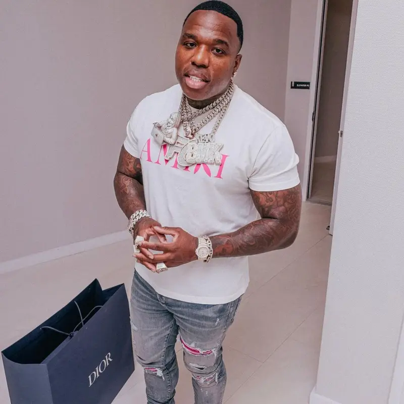 BandMan Kevo outfit in Amiri, Dior, and Playboy, 2021