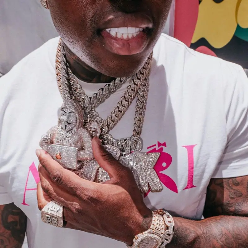 BandMan Kevo outfit in Amiri, Dior, and Playboy, 2021