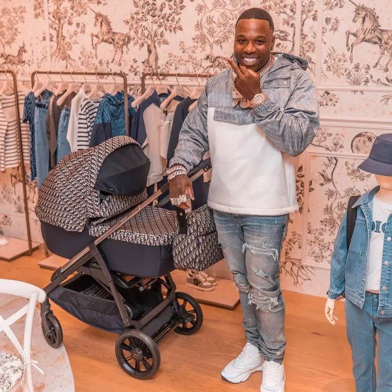 BandMan Kevo outfit in Dior and Amiri, 2021