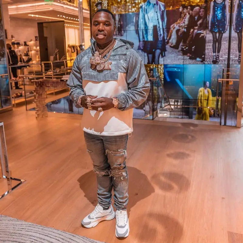 BandMan Kevo outfit in Dior and Amiri, 2021