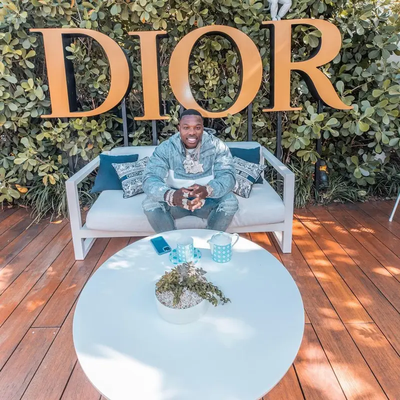 BandMan Kevo outfit in Dior and Amiri, 2021