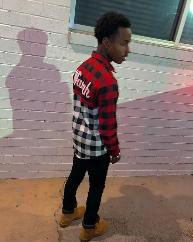 Popp Hunna outfit in WaaaH LifeStyle Brand, Valabasas, and Timberland, 2020