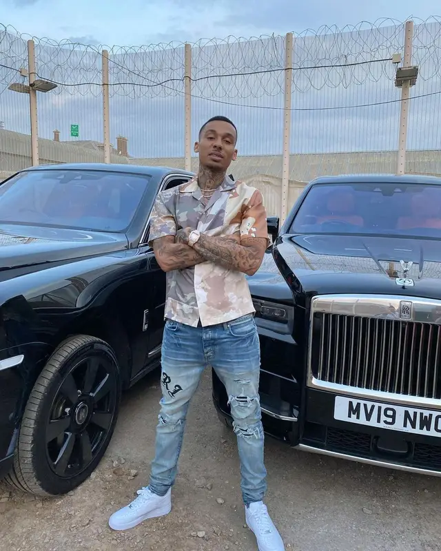 Fredo outfit in Amiri and Nike, 2021
