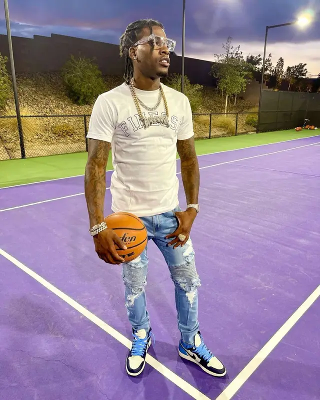 CJ So Cool outfit in FashionNova, Louis Vuitton, and Baden Sports, 2021