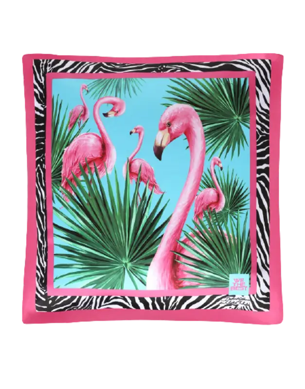 DOLCE & GABBANA x DJ KHALED Flamingo Zebra Clutch Bag Pouch Blue Pink  11382