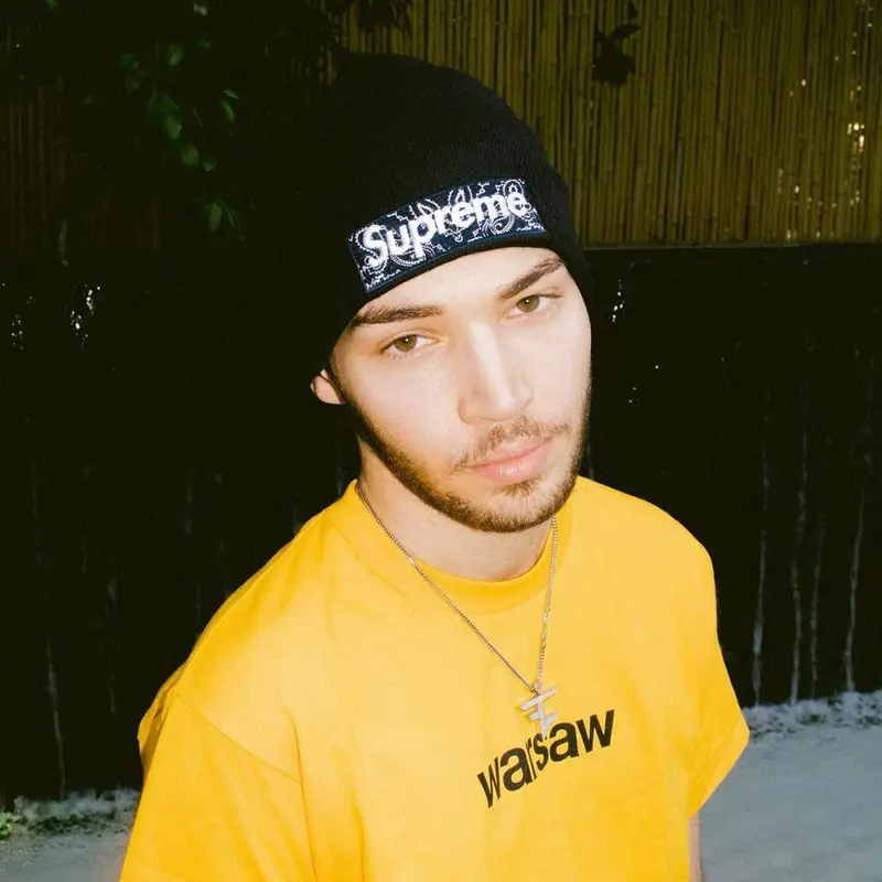 Adin Ross outfit in Anti Social Social Club, Supreme, and New Era, 2021