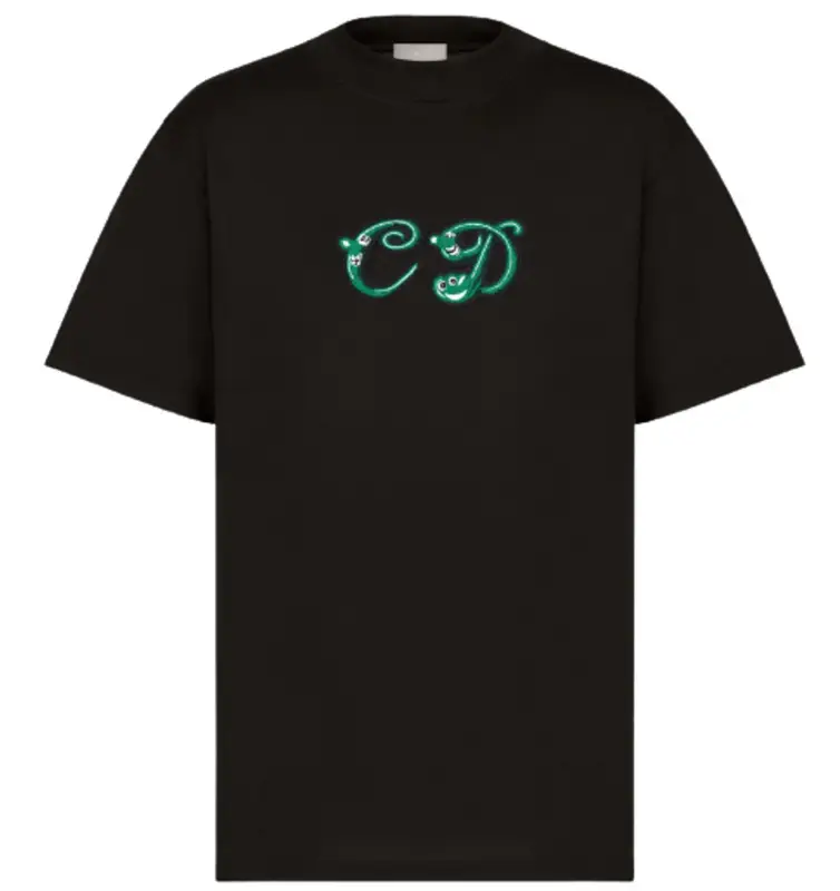 Dior Oversized Black Cotton Jersey T-Shirt $1200
