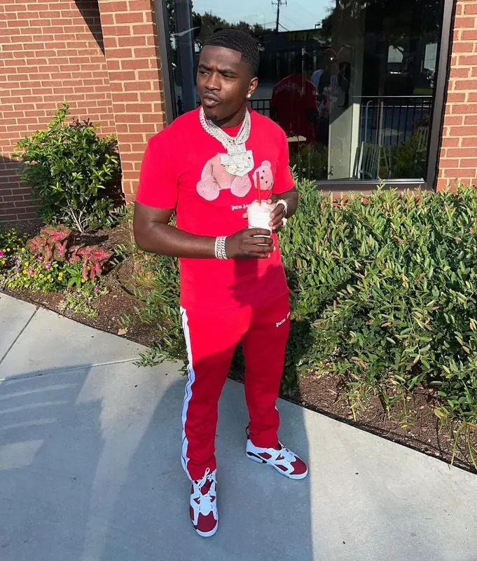 Bankroll Freddie outfit in Palm Angels and Jordan, 2021