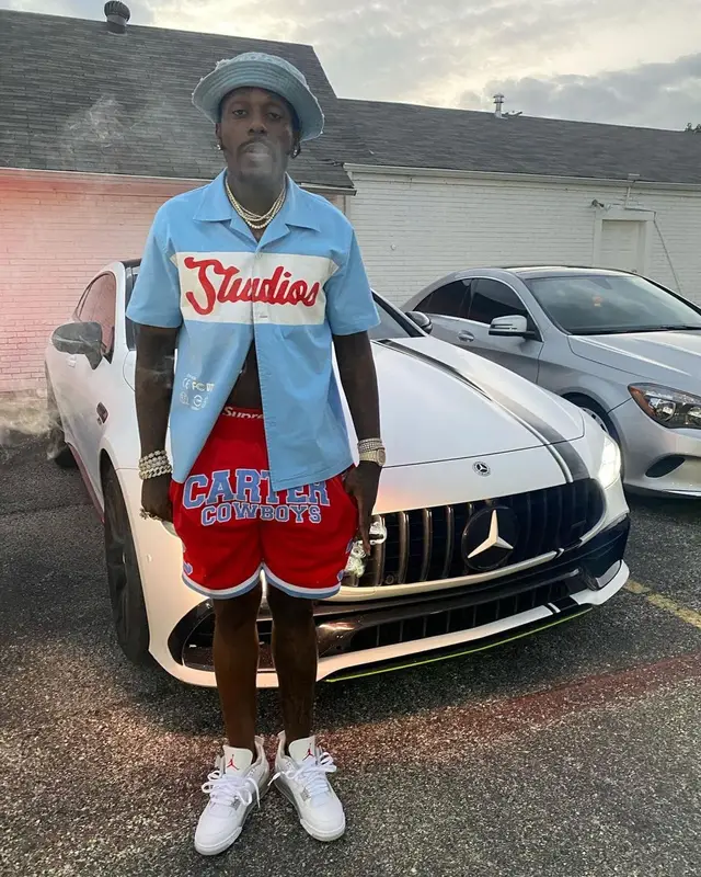 Sauce Walka outfit in Young Kings, Jordan, and 2828 Studios, 2021
