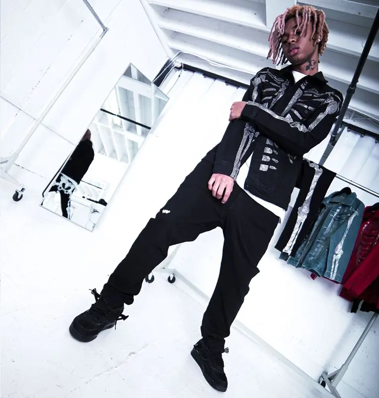 SoFaygo outfit in Klan Life, Hanes, and Jordan, 2021