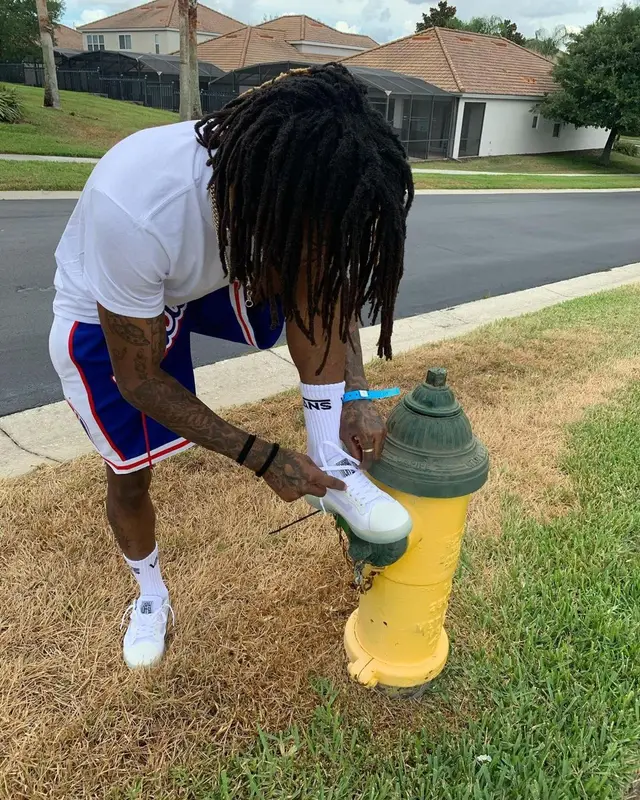 J.I.D outfit in Just Don and Vans, 2021