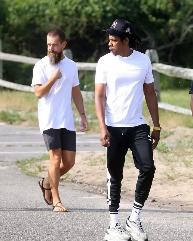 Jay-Z outfit in Puma and Madhappy, 2021
