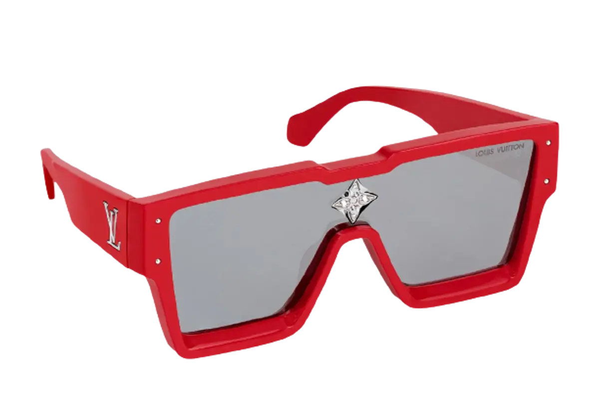 Sunglasses Louis Vuitton Red in Plastic - 33801526