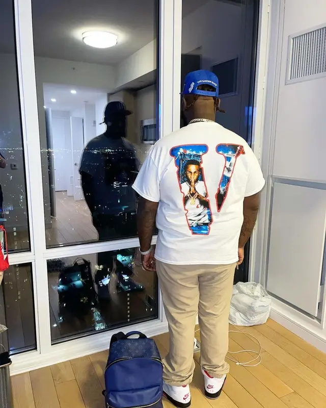 Fat Boy outfit in Vlone, Supreme, and Pop Smoke Merch, 2021
