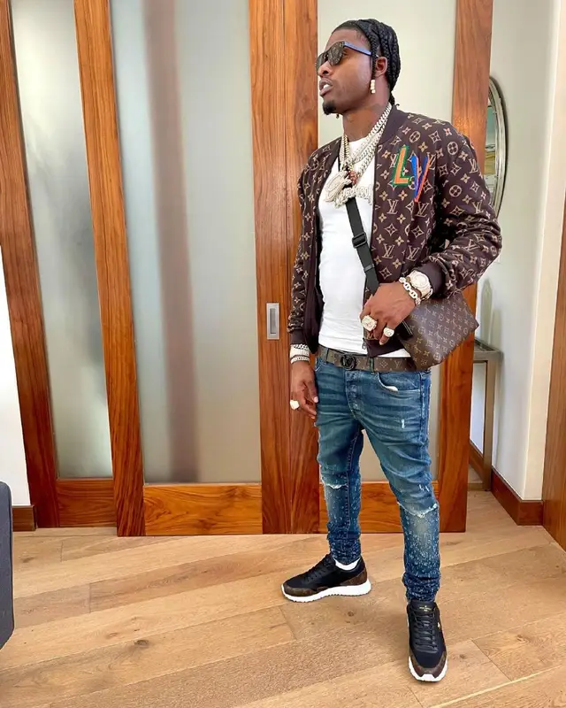 CJ So Cool outfit in NBA, Amiri, and Louis Vuitton, 2021