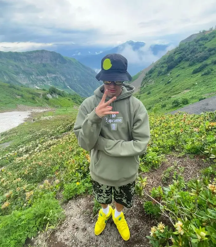 Obladaet outfit in Supreme, Prada, and Moncler, 2021