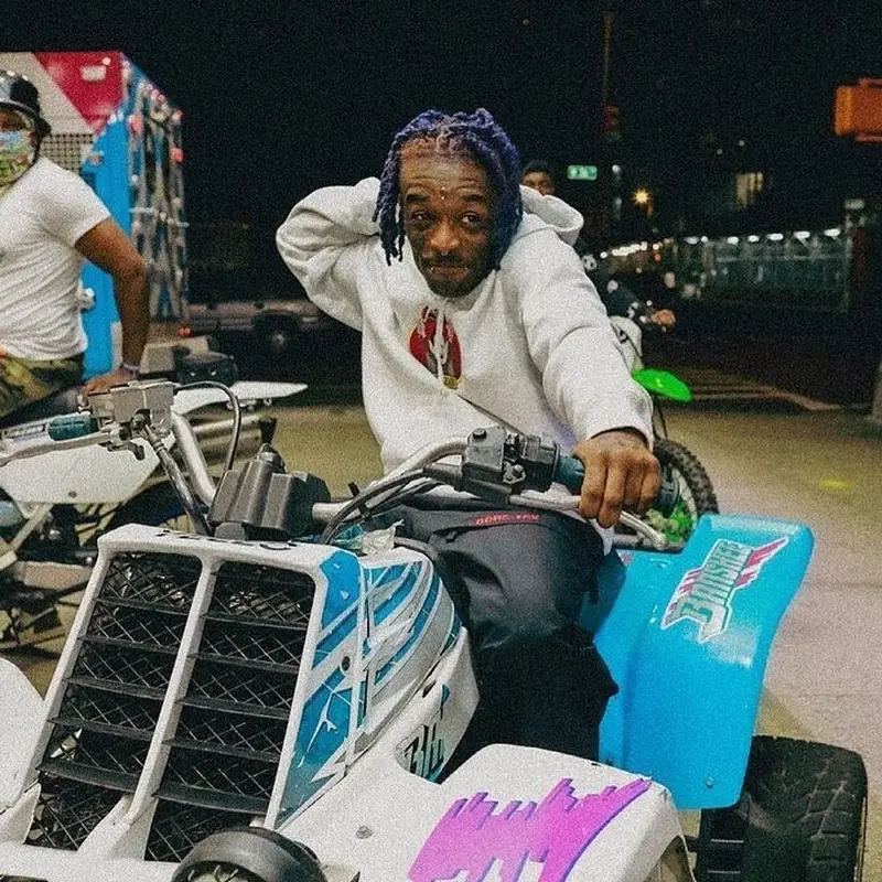 Lil Uzi Vert outfit in Supreme and Visvim, 2021