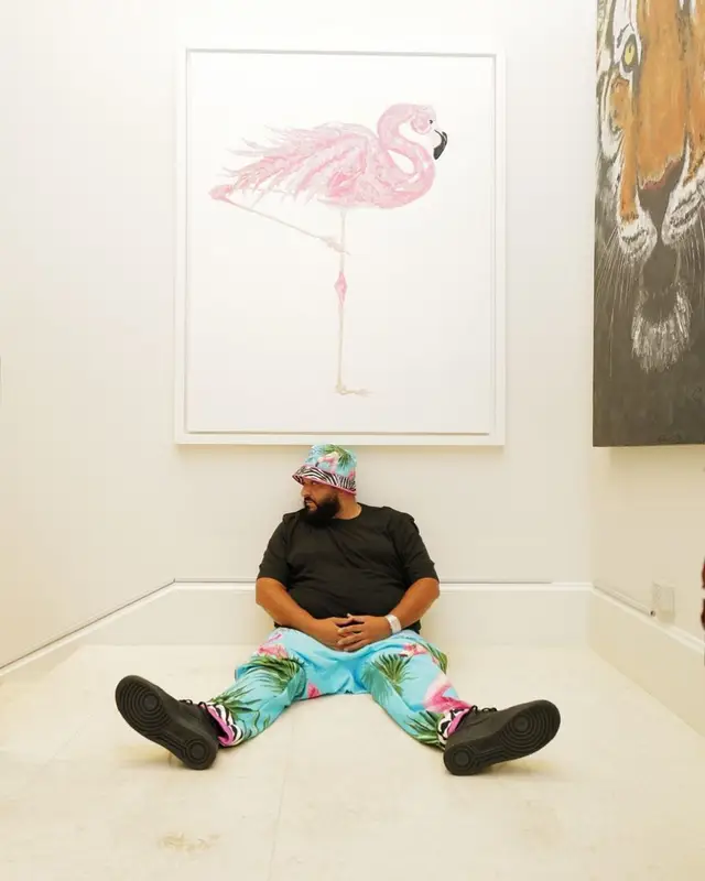 DJ Khaled outfit in Ralph Lauren, Nike, and Dolce & Gabbana, 2021