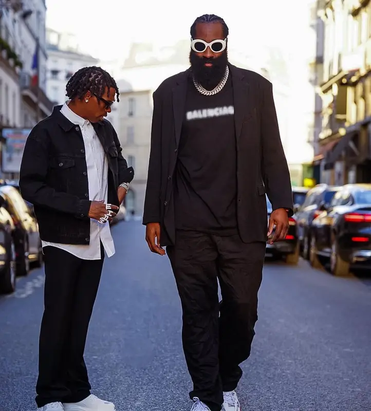 James Harden outfit in Balenciaga, 2021