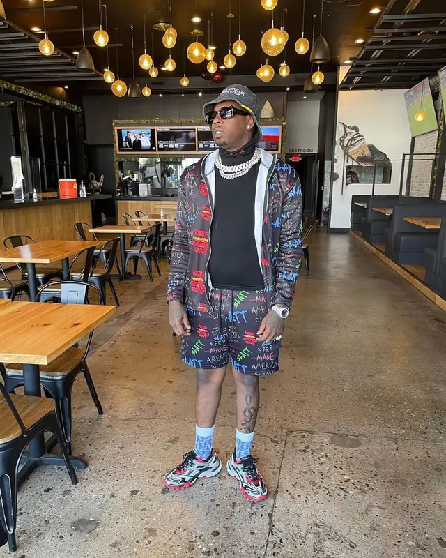 Lil Duke outfit in MASA, Givenchy, and Dior, 2021