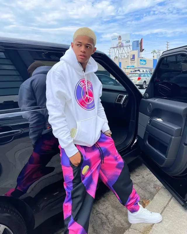 YK Osiris outfit in Jordan, Nike, and Paris Saint-Germain, 2021