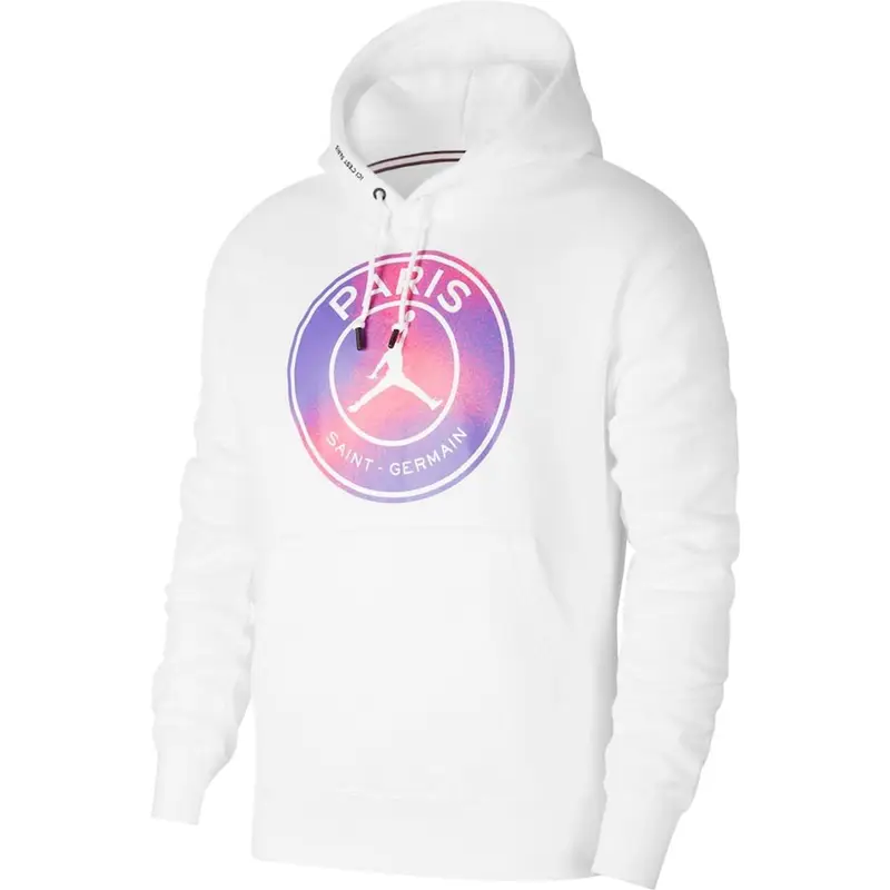 Jordan Logo Fleece White Hoodie $95