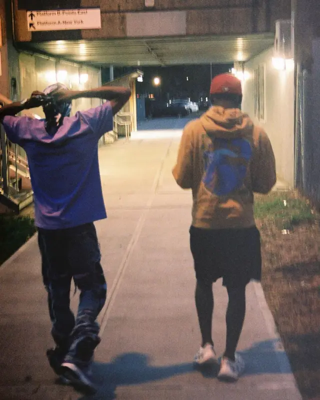 Pierre Bourne outfit in Vetements, Who Decides War, and Nike, 2021