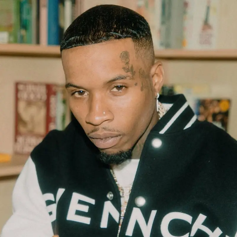 Tory Lanez outfit in Givenchy, Amiri, and Jordan, 2021