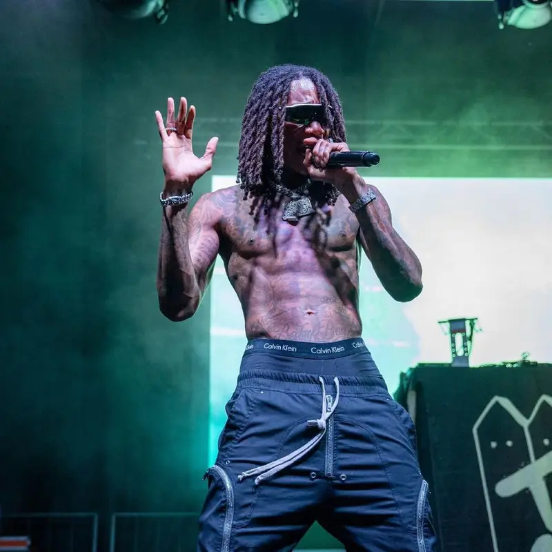 Wiz Khalifa outfit in Rick Owens, Oakley, and Calvin Klein, 2021