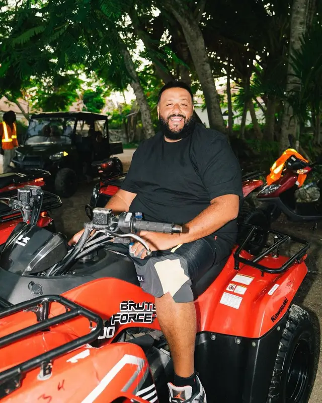 DJ Khaled outfit in Polo Ralph Lauren and Jordan, 2021