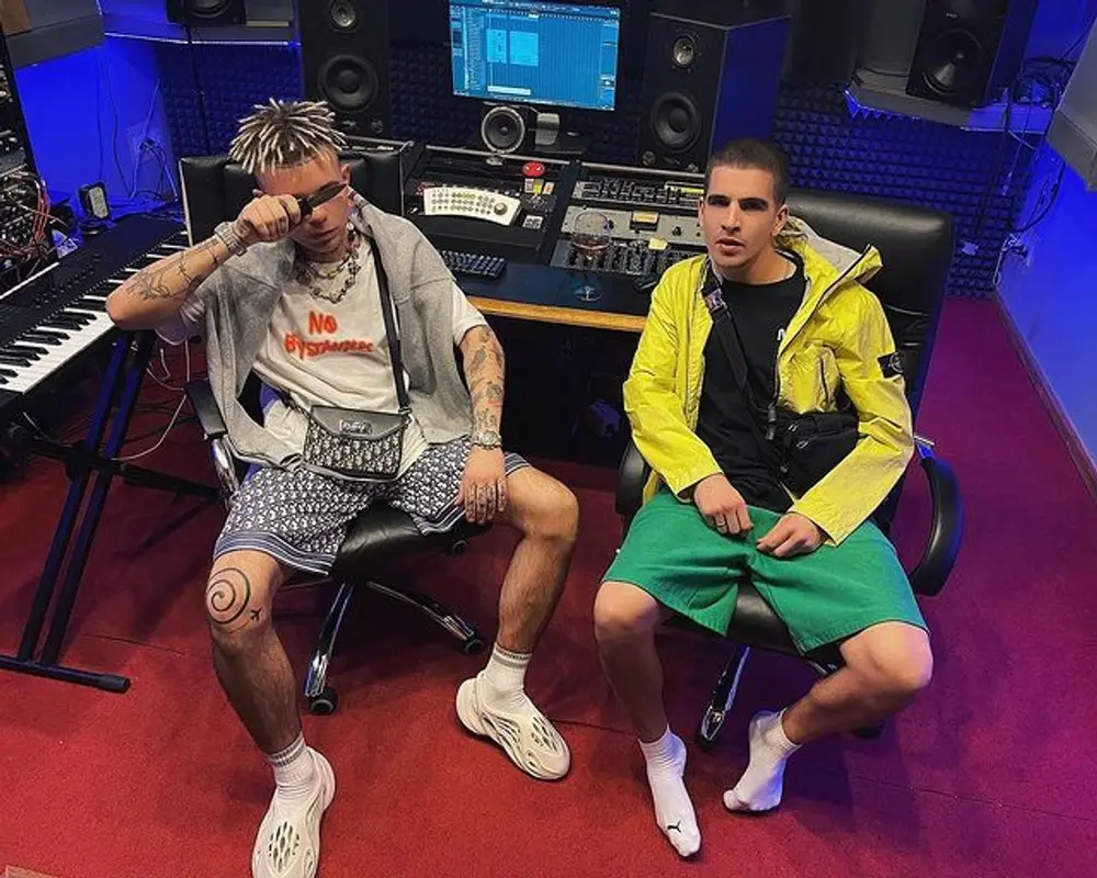 Feduk outfit in Stone Island, Heron Preston, and NASA, 2021