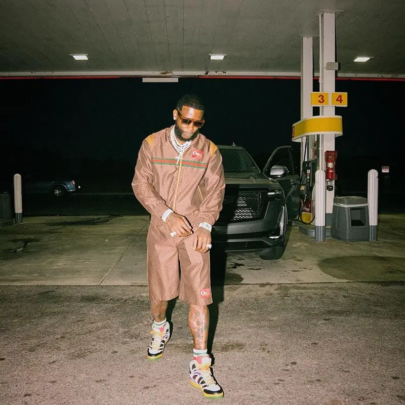 Gucci Mane outfit in Gucci, 2021