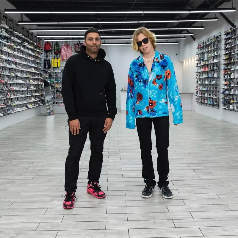 The Kid Laroi outfit in Amiri, Louis Vuitton, and Polite Worldwide, 2021
