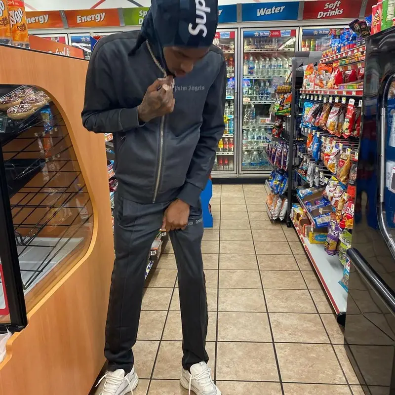 Baby Smoove outfit in Palm Angels, Dior, and Supreme, 2021
