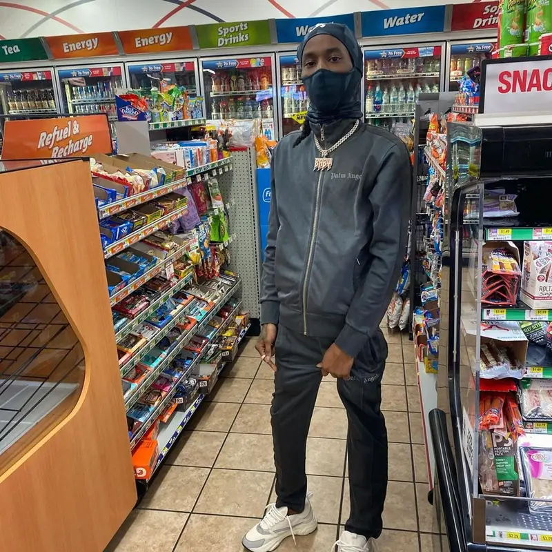 Baby Smoove outfit in Palm Angels, Dior, and Supreme, 2021