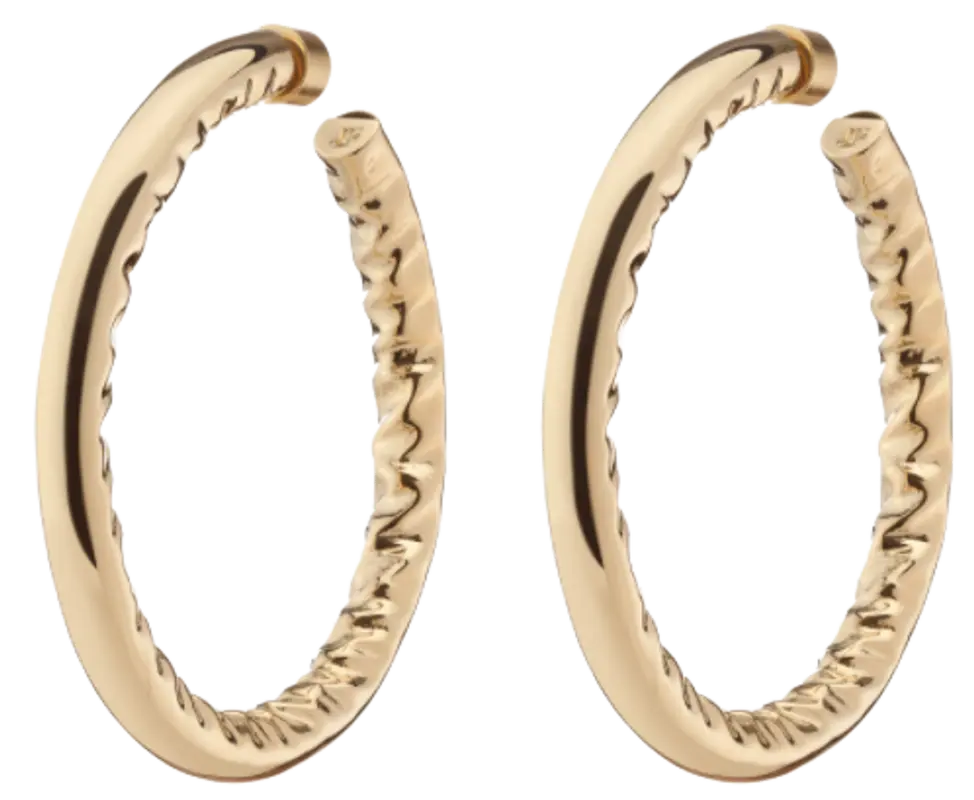 Jennifer Fisher 2 Jennifer Hoop Gold Earrings $525