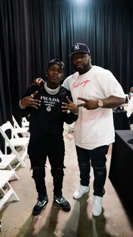 DaBaby outfit in Prada, Amiri, and Bape, 2021
