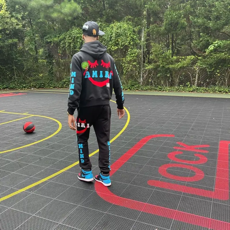 Key Glock outfit in Amiri, Nike, and Kool Kiy, 2021