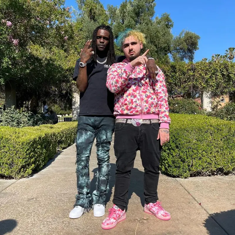Chief Keef outfit in Valabasas and Nike, 2021
