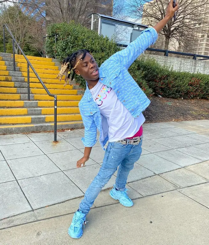 Unghetto Mathieu outfit in Alexander Wang, Balenciaga, and B.B. Simon, 2021