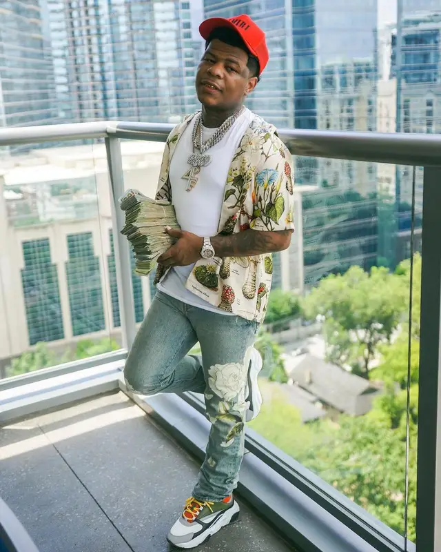 Rylo Rodriguez outfit in Dior and Amiri, 2021
