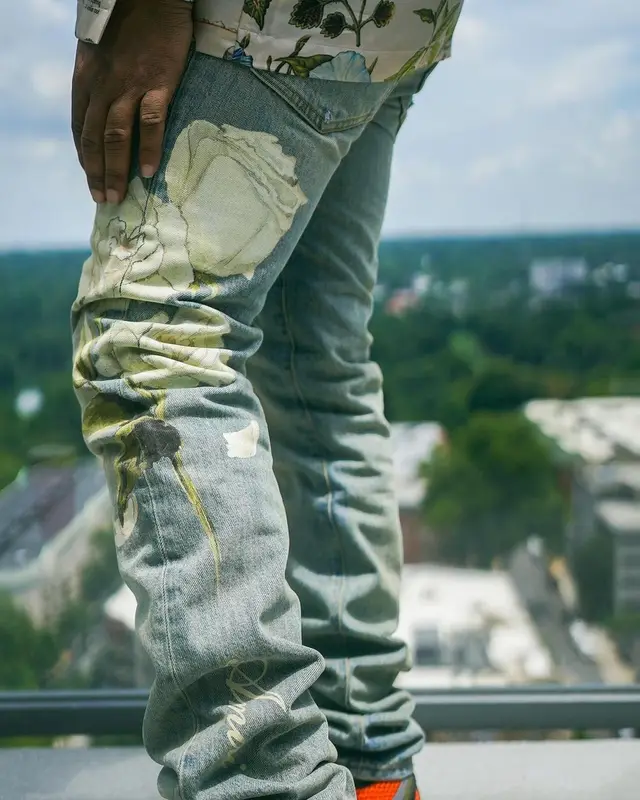 Rylo Rodriguez outfit in Dior and Amiri, 2021