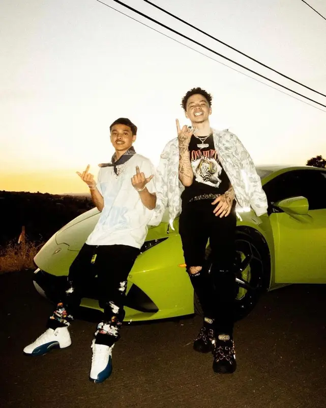Lil Mosey outfit in Bape, Superficial, and Dior, 2021