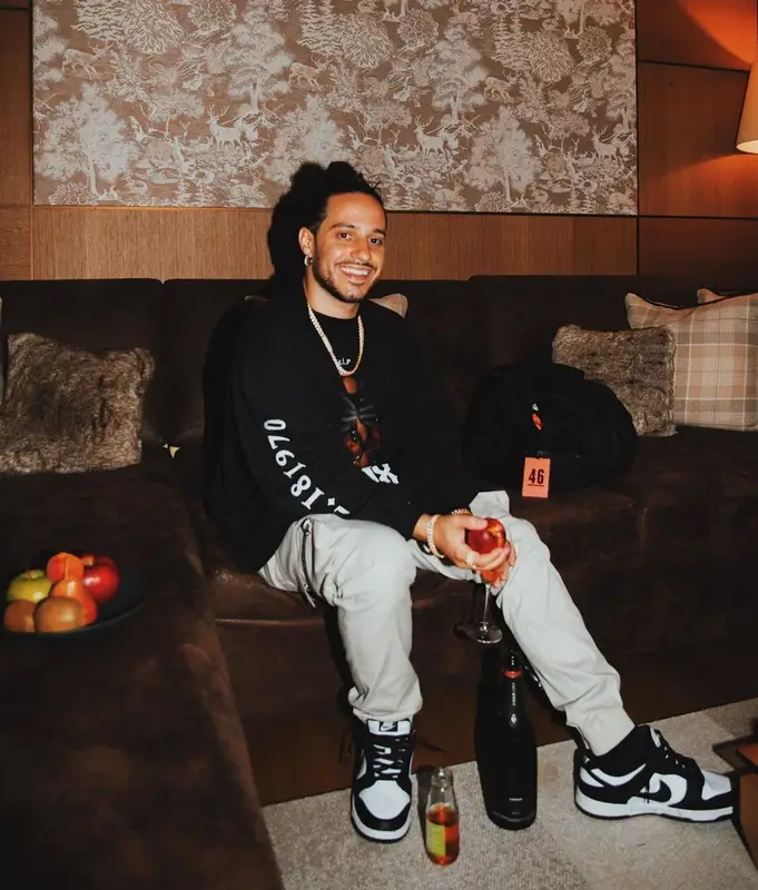 Russ outfit in Yeezy, Rick Owens, and Balenciaga, 2021