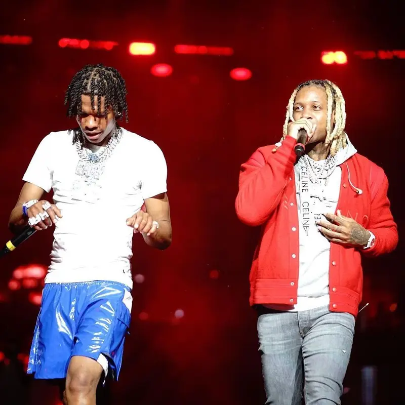 Lil Durk outfit in Givenchy, Celine, and Amiri, 2021
